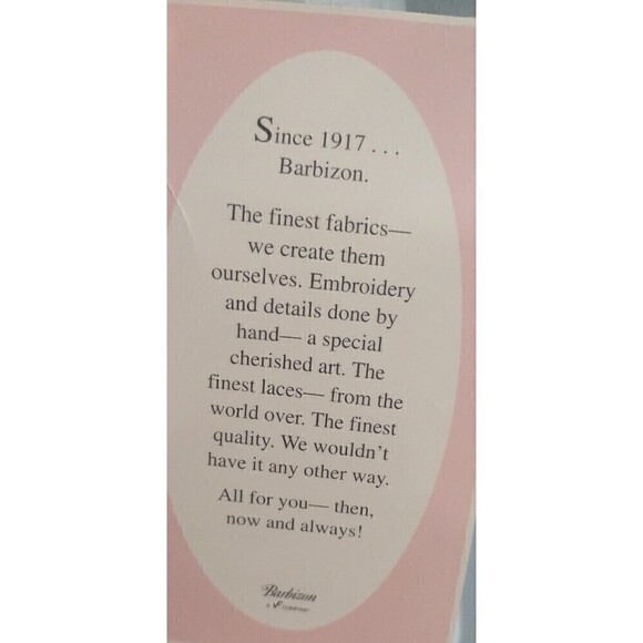 Barbizon S Vintage Kristy Nightgown NWT Aqua Cuddlesoft Lace Trim Micro Denier - Picture 4 of 5